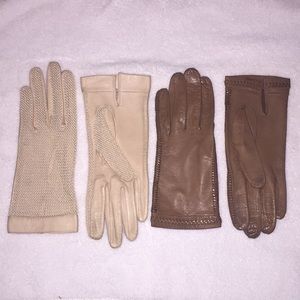 Ladies VINTAGE leather gloves!